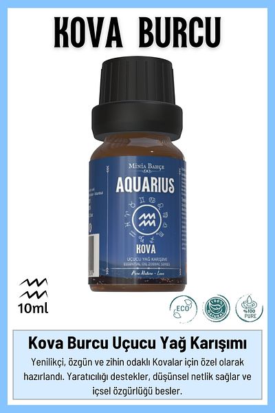 Minia Bahçe Bitki ve Sanat Atölyesi Aquarius Aquarius - Essential Oil Mix, 10ml