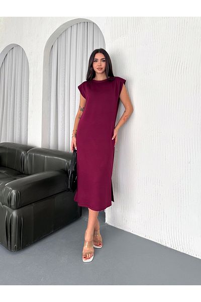 SLAW REZZ Rochie midi căptușită din țesătură modal cu textura moale