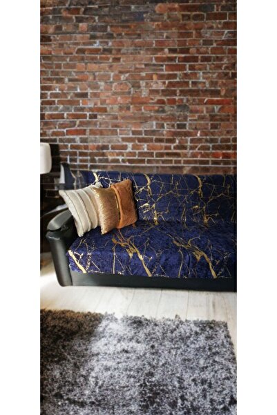 ZADA HOME Золоте покривало для дивана розміром 160x200 см з позолотою та спеціальним нековзним дном