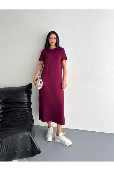 SLAW REZZ Rochie midi din țesătură modal cu textura moale