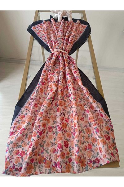 MODA Flower Pattern Cotton Soft Shawl
