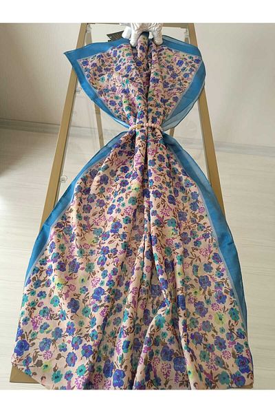 MODA Flower Pattern Cotton Soft Shawl