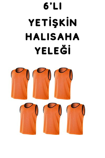 RUTBİL SPORTS 6 Pieces Training Vest Astroturf Field Vest Training Vest Astroturf Vest Adult Size