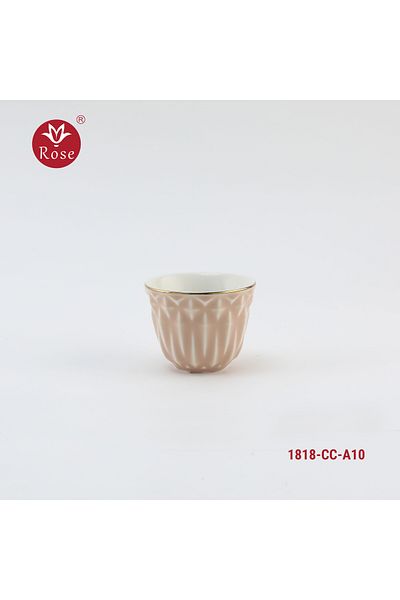 Rose CR-1818 - 12-Piece Rose Porcelain Arabic Coffee Cup Set