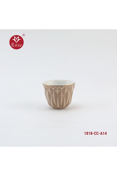 Rose CR-1818 - 12-Piece Rose Porcelain Arabic Coffee Cup Set