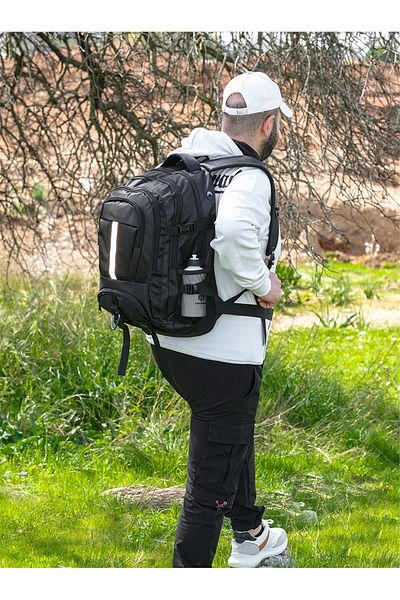Bagacar Rucsac de camping pentru alpinism Trekking - negru