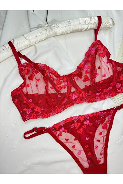 ROZENİN LINGERIE Σετ σουτιέν με δαντέλα μεγάλου μεγέθους