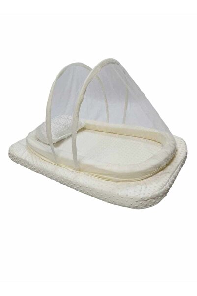 BabyCara سرير شبكي للأطفال حديثي الولادة مع مرتبة سميكة وناموسية ووسادة للرقب...