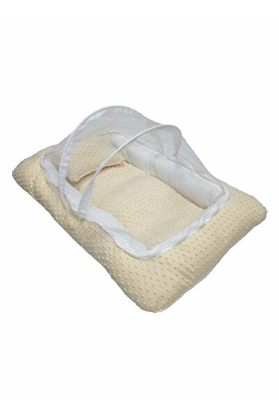 Baby Cara Softly Padded Mattress Sleeping Baby Cot With Net And Pillow