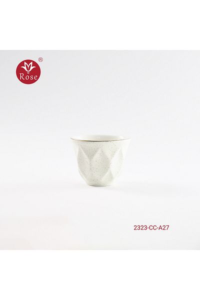 Rose CR-2323 - 12-Piece Rose Porcelain Arabic Coffee Cup Set