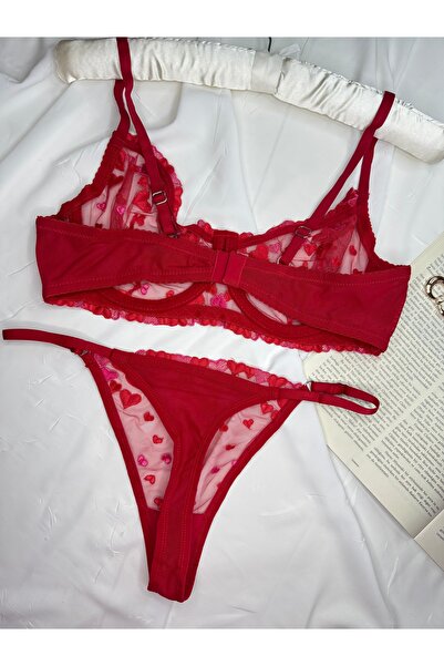 ROZENİN LINGERIE Σετ σουτιέν με δαντέλα μεγάλου μεγέθους