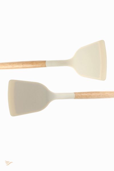 rubihome Bamboo Handle Silicone Spatula