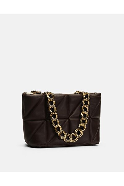 Sanart Shop Quilted Modern, Chain Strap Detailed, Mary Hand and Shoulder Bag