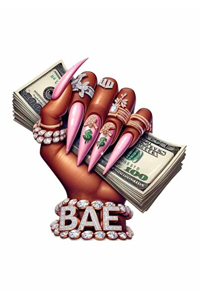 MegaSticker Kokoş Eli Sticker Araba, Motorsiklet, Kask, Laptop, Cam Sticker 1...