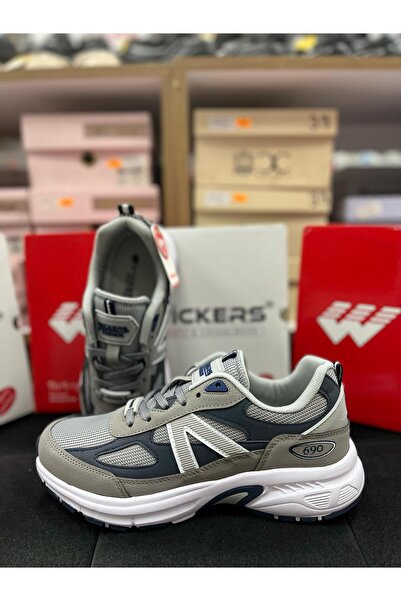 Wickers Wickers 2813 Gray-Dark Blue Men's Sports Shoes