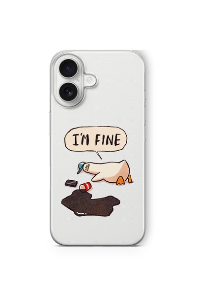 Multitronic Im Fine Design Printed Transparent Case Compatible with iPhone 16...