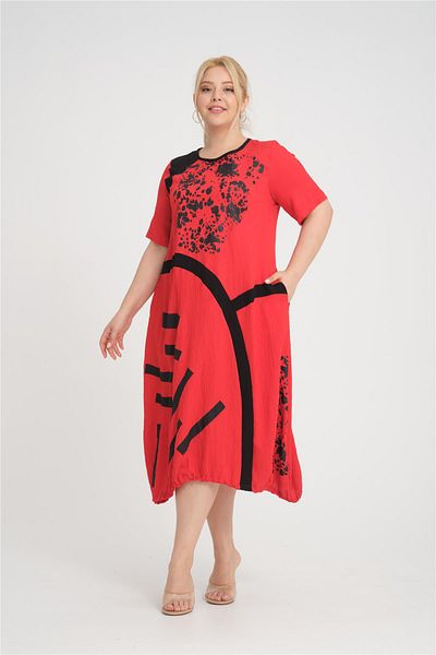 Zedd+ Plus 24350 Red Dress
