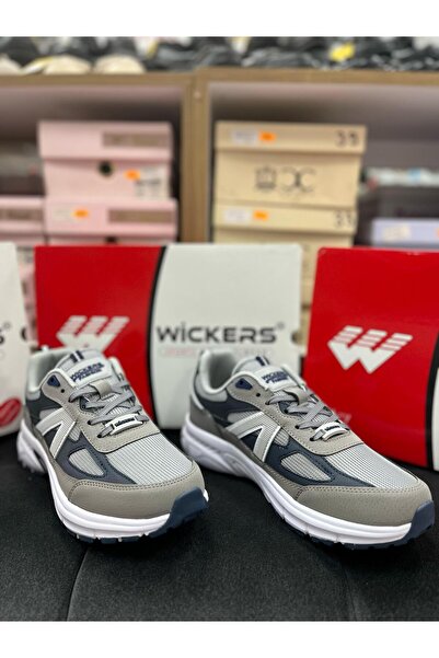 Wickers Wickers 2813 Gray-Dark Blue Men's Sports Shoes