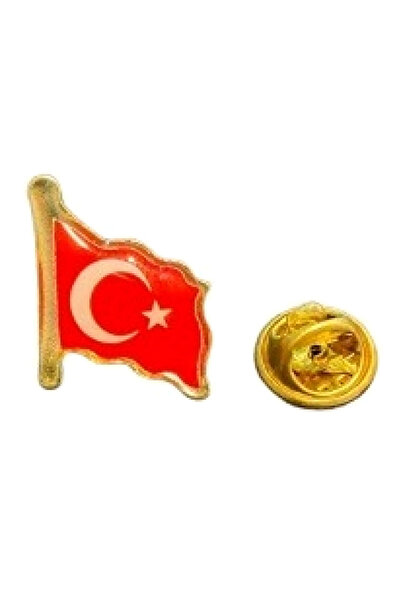 DeBu Tasarım Türk Bayrağı Metal Ceket Yaka Rozeti