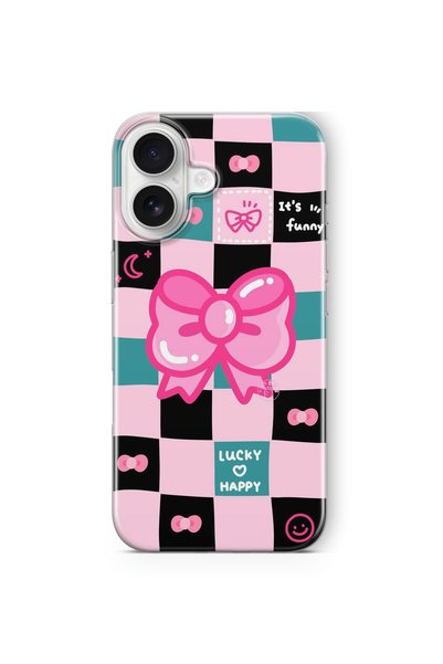 Multitronic Lucky Happy Design Printed Transparent Case Compatible with iPhon...