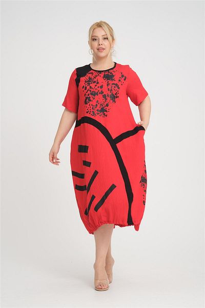 Zedd+ Plus 24350 Red Dress