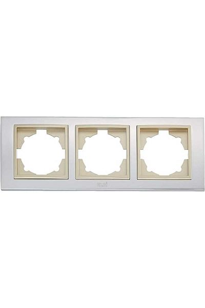 Mu Art Elbi Zena Platinum Chrome Titanium 3-Piece Frame