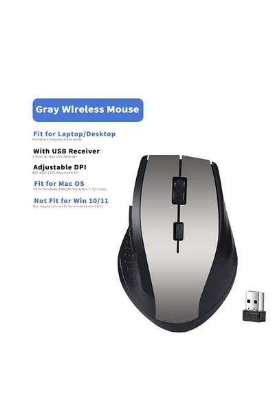 congdi DZK0051GY 2.4Ghz Wireless Mouse Gamer for Computer PC Gaming Mouse With USB Receiver Laptop Accessor