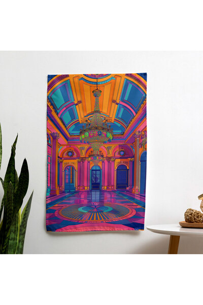 PaintedAnarchy Vibrant Ranforce Fabric Vibrant Wall Drape for Bedroom and Liv...