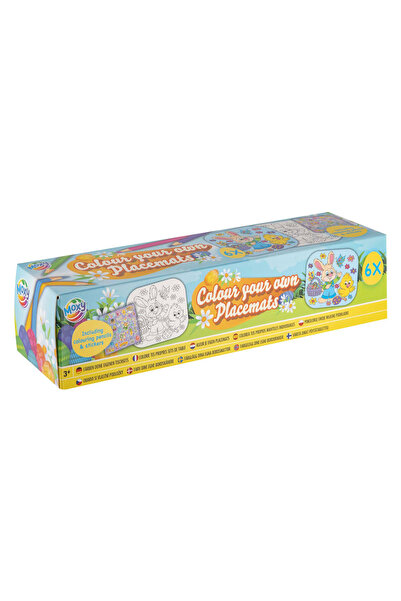 Moxy Placemat pentru colorat, preimprimat, set cu creioane colorate si abtibi...