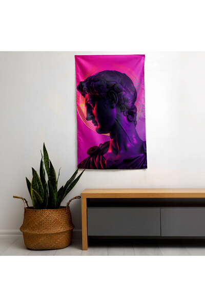 PaintedAnarchy Neon Classism and Popart Fabric Wall Art Throw - Bedroom, Living Room, and Dorm Decor