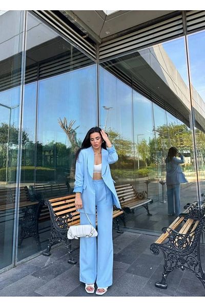Ekim Store Set de sacou dublu cu un singur nasture