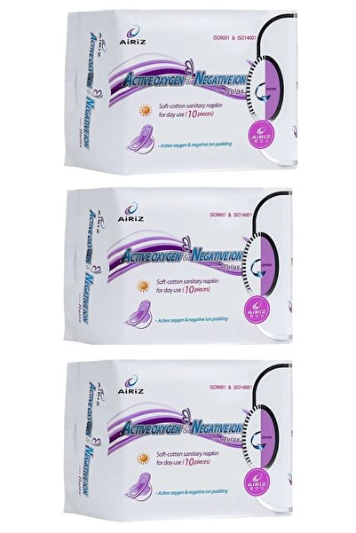 Tiens فوط صحية للنساء من إيريز - عبوة يومية مكونة من 3 قطع (30 قطعة)