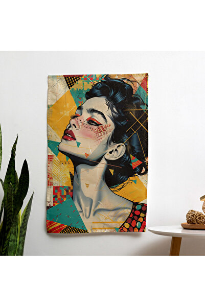 PaintedAnarchy مفرش حائط نسائي من Pop Art - بوليستر نابض بالحياة لغرفة النوم ...