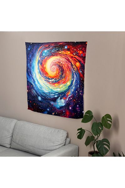 PaintedAnarchy Modern Star Map Printed Wall Throw Blanket - 100% Polyester Front, Cotton Back - Vibrant Colors