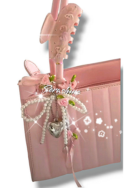 Serashine Geantă Sıhouline Fairycore Coquette Trendy cu detalii și farmec