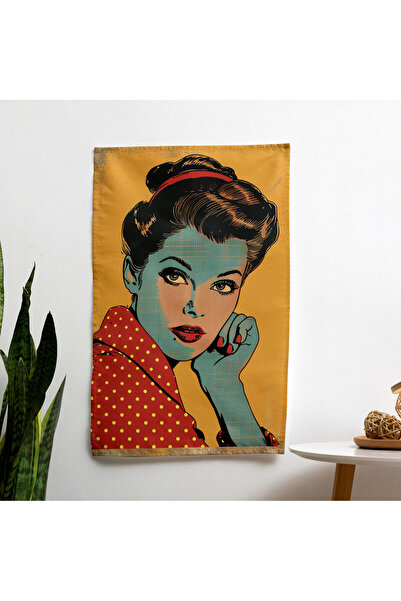 PaintedAnarchy Modern Classic Pop Art Wall Drape, Live Colors, 100% Cotton, L...