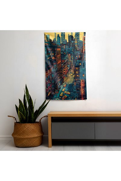 PaintedAnarchy Popart Style Wall Decoration - 100% Cotton Backed Vibrant Sublimation Print Wall Covering