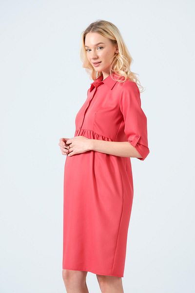 BUSA Maternity Half Sleeve Buttoned Tween Dress