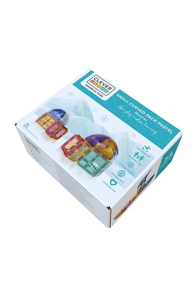 Clicstoys Magnetic building set Dome pastel 34 pieces, Cleverclixx