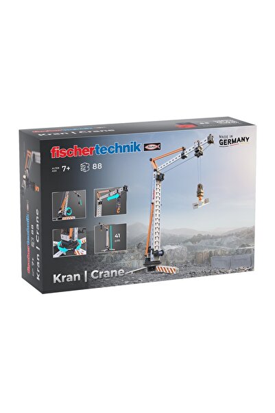 Fischertechnik Kit STEM Macara de asamblat si manevrat, Fischertechnik, super distractiv