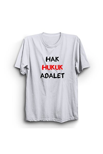 The Fame Pravo, pravda, pravosuđe, slogan Štampano bela unisex 100% pamuk majica