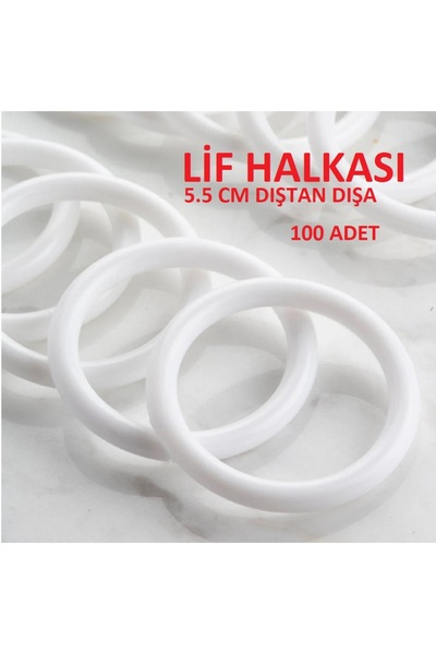 BALIM ÖRGÜ EVİ Fiber Ring Plastic Ring 5.5 cm 100 Pieces