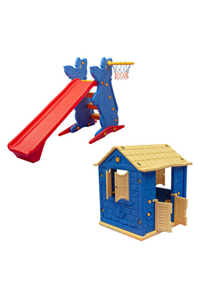 Genel Markalar Çocuk Oyun Evi ve Çocuk Kaydırak - Anaokulu - Kreş - Çocuk Oyu...