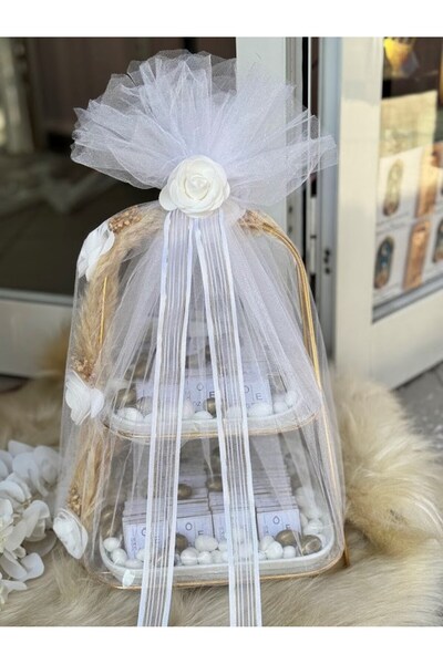 Mirabella Gift Kız İsteme Çikolatası 80 Adet Söz Nişan Çikolatası İki Katlı S...