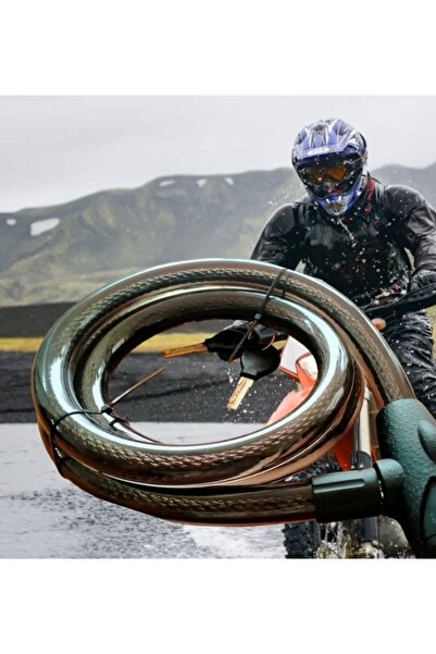 Genel Markalar MOTOR KİLİDİ 150 CM ÇELİK HALATLI (YEDEK ANAHTARLI KORUMALI )