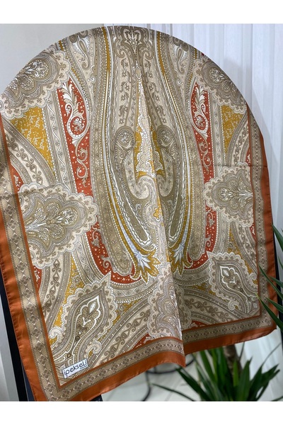 İpekseli Etnik Desen Pamuk Şal