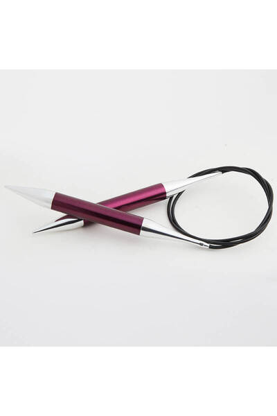 BALIM ÖRGÜ EVİ Knitpro Zing Sabit Misinalı Şiş 100 cm 12.00 mm