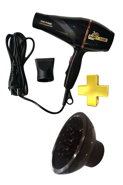 Nano Absolute Pars 5000 Professional Blow Dryer and Nano Absolute Set Fast Drying & Curl Styling Compatible