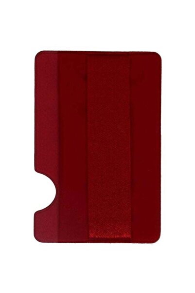 Generic Mobile Stick-On Credit Card Holder Red