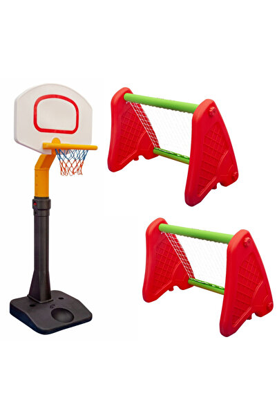 Genel Markalar Spor Seti - Basket Potası 2 Adet Minyatür Kale - Anaokulu - Fu...